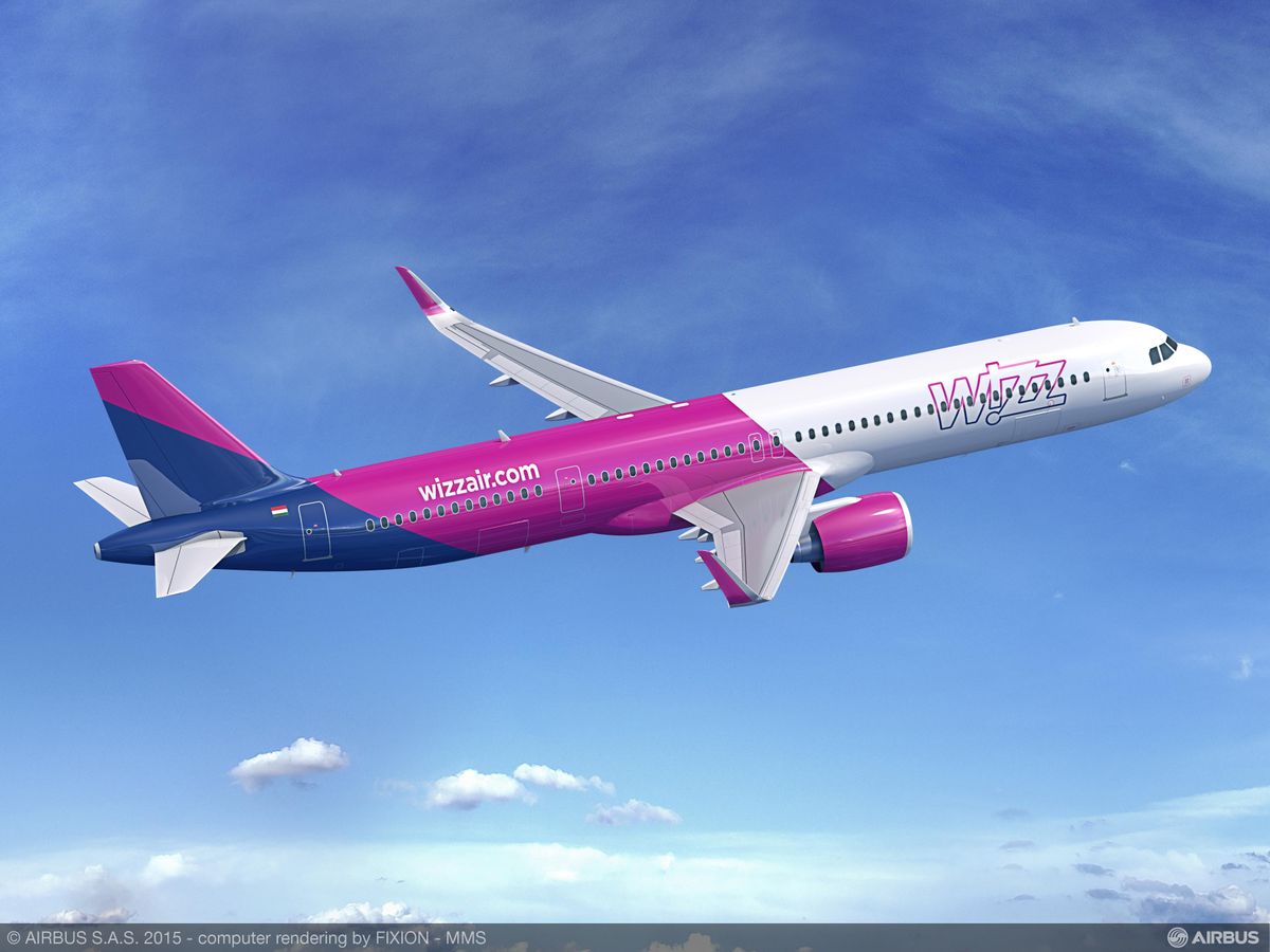 Airbus A321neo in Livery of Wizz Air - Photo Credit: Airbus