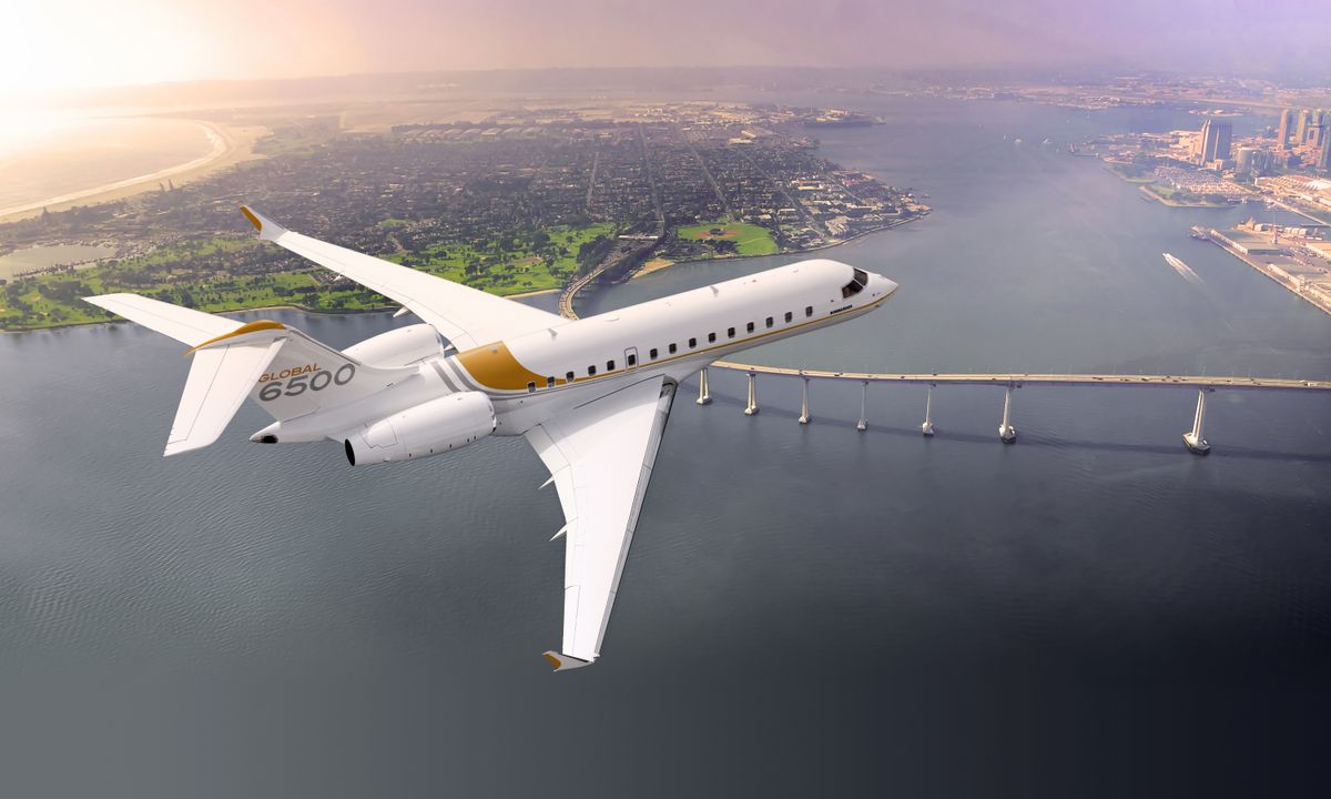 Global 6500 Flying Over San Diego - Photo Credit: Bombardier