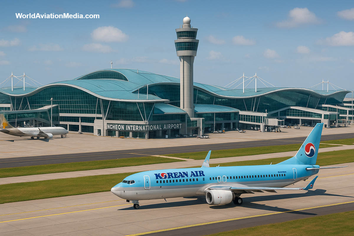DALL-E Representation of Incheon International Airport. Courtesy: WorldAviationMedia.com
